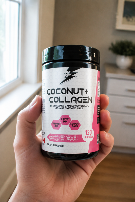 کپسول کوکونات کلاژن نوتریفیوژن (NutriFusion Coconut+ Collagen) – ۱۲۰ عددی | تقویت پوست، مو و ناخن